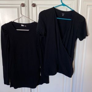 Bundle GAP Maternity black shirts
